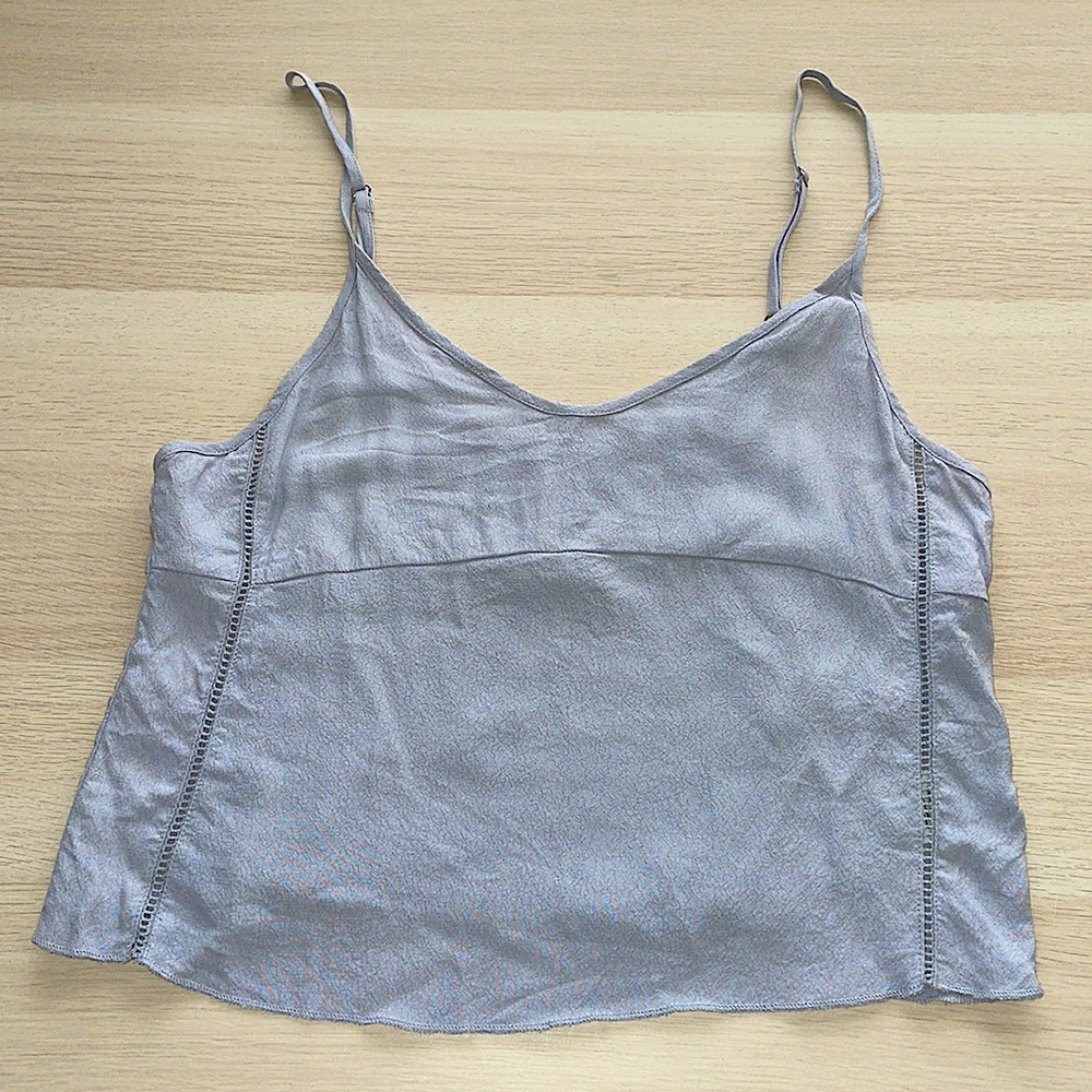 Aritzia // Sunday Best Small Grey Crop Top